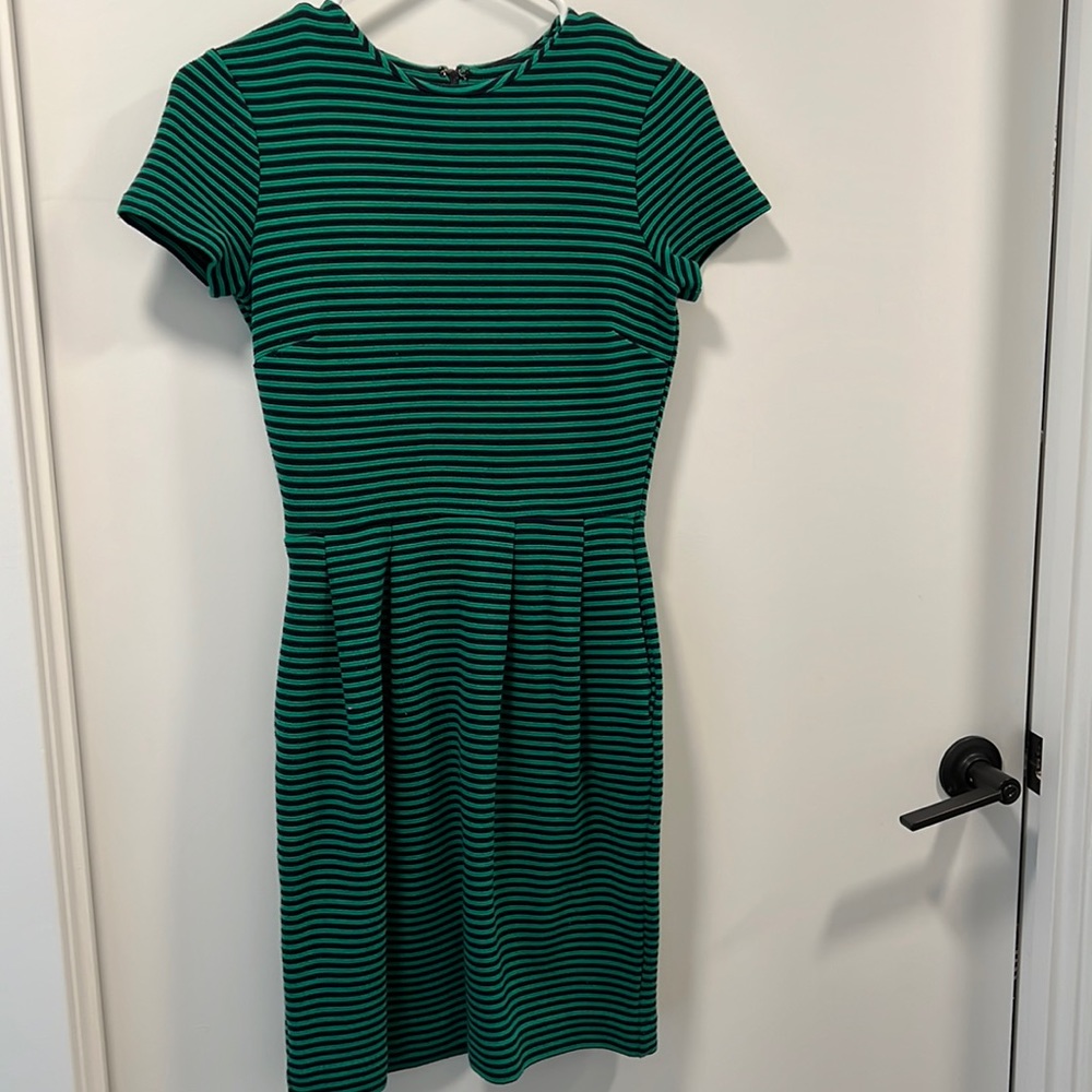 CWonder Blue/Green Striped Dress w/ pockets (size xxs)